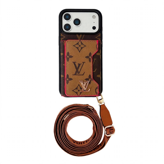 Luxury Leather Wallet Card Holder Phone Case For iPhone 13-17