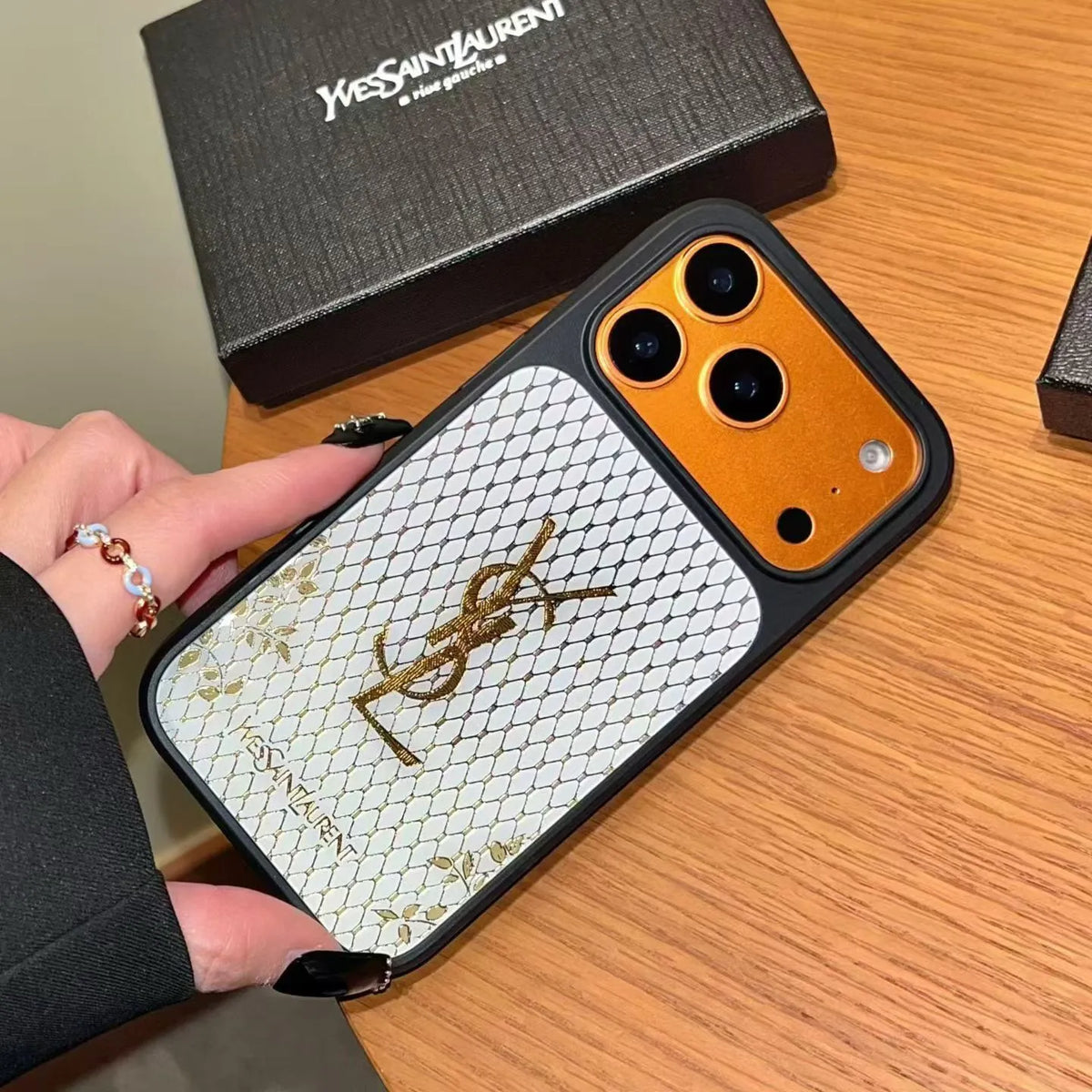 Luxury Gilded Style Phone Case for iPhone 14-18 Pro & Pro Max