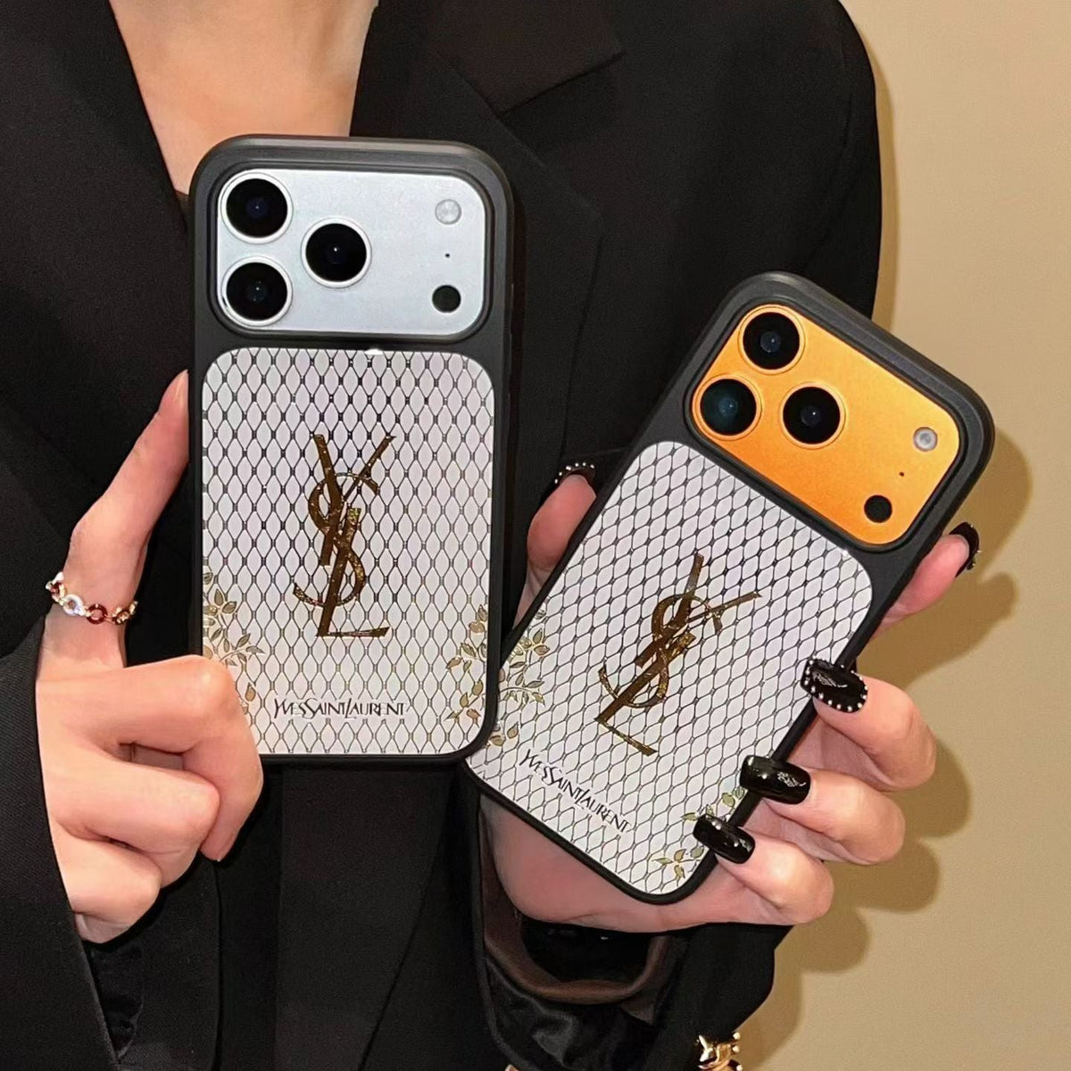 Luxury Gilded Style Phone Case for iPhone 14-18 Pro & Pro Max