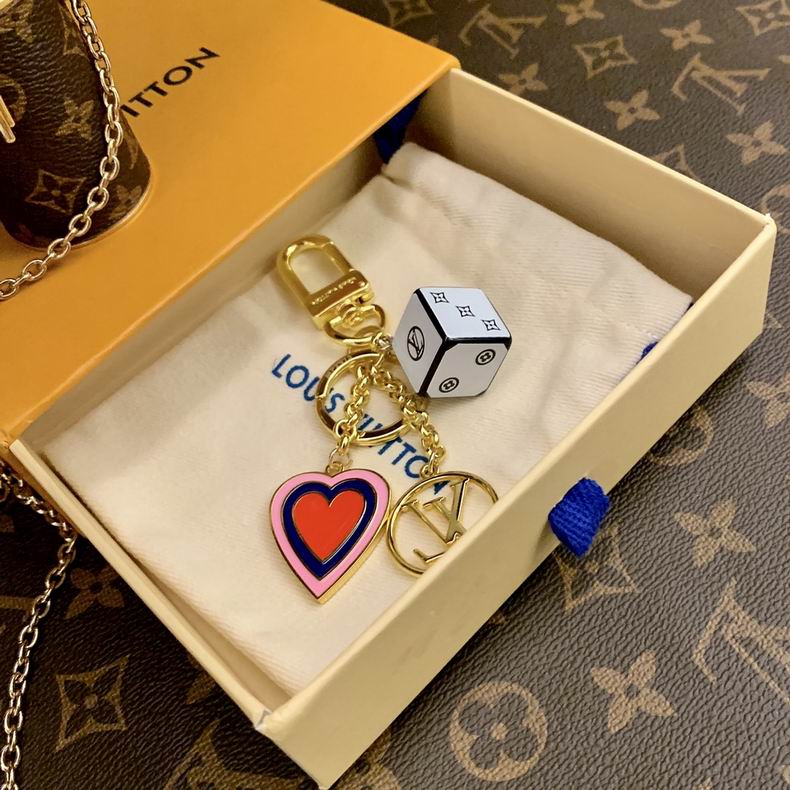 Luxury Louis Vuitton Designer Key Chain Fortune Cube Bag Charm