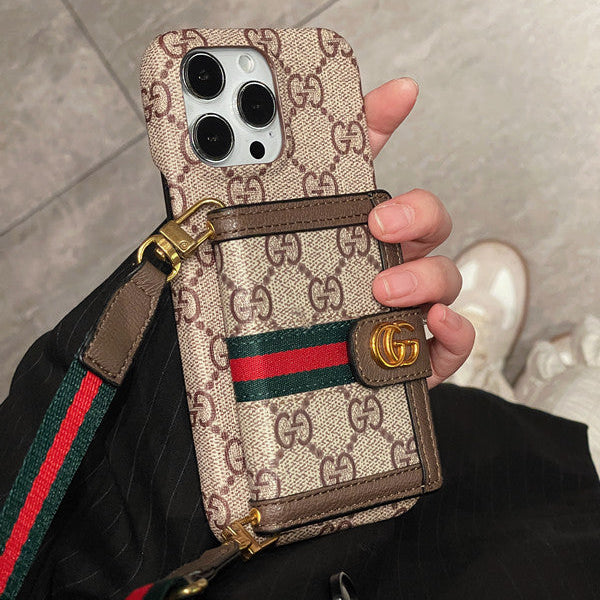 Ophidia Leather Wallet Crossbody iPhone Case Roxy New 2