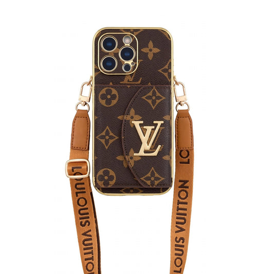 Luxury Crossbody Wallet Phone Case for iPhone 13-18 Pro & Pro Max