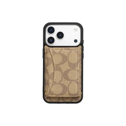 Luxury Monogram Wallet Case for iPhone 17 16 15 14 13 12 Series