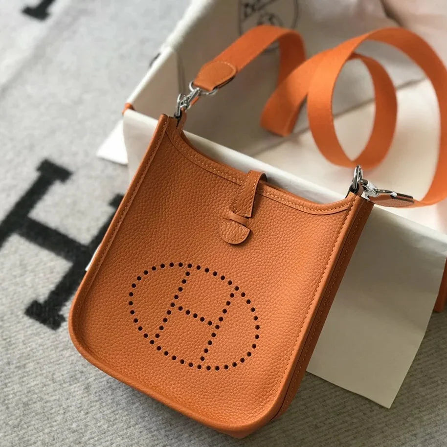 Luxury Handle Bag Orange