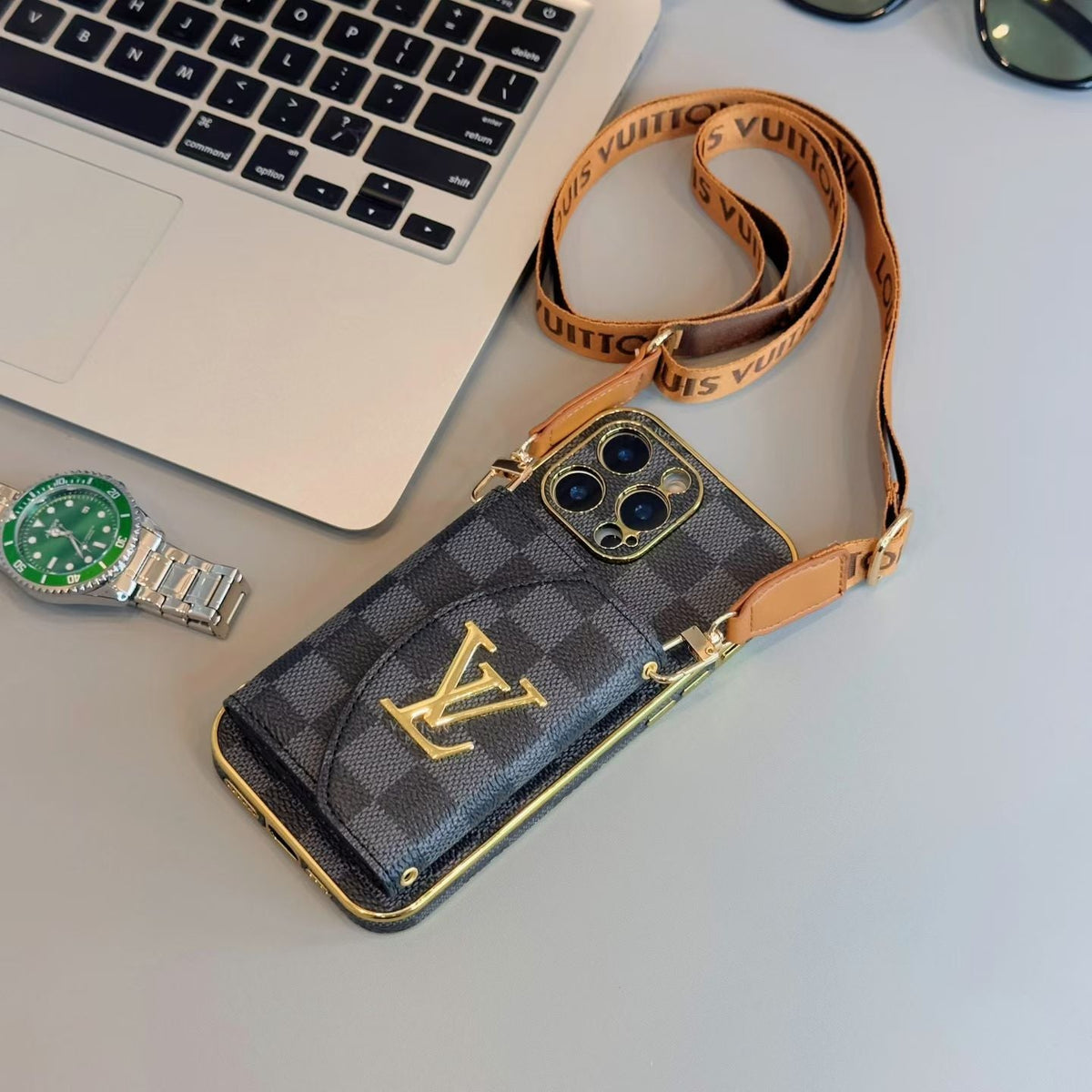 Luxury Crossbody Wallet Phone Case for iPhone 13-18 Pro & Pro Max
