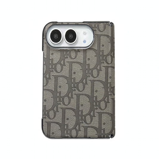 Textured Monogram Dior Case for iPhone Duo