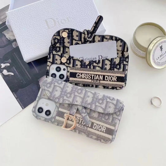 Lady Wallet Phone Case Card Holder For iPhone