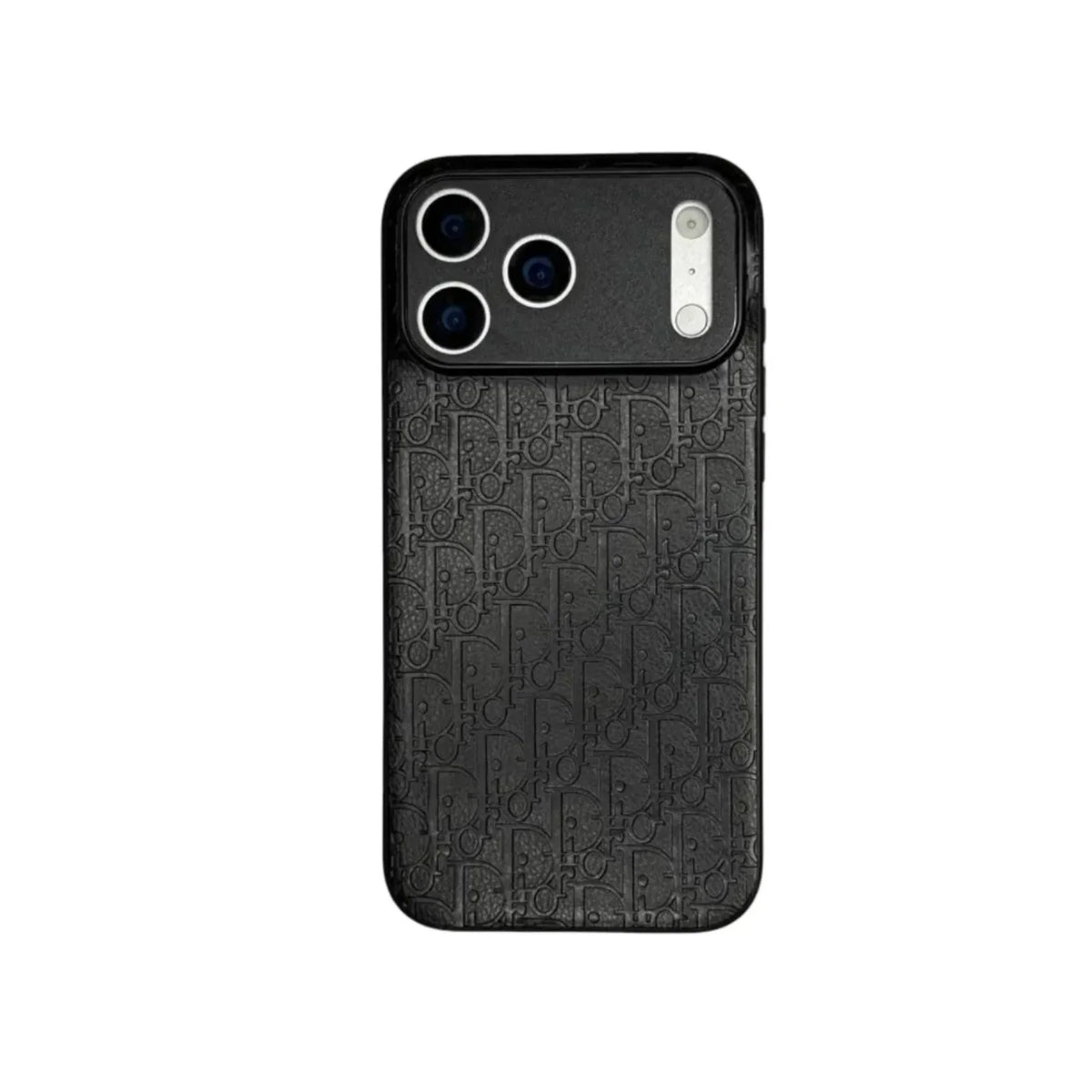 Dior Oblique Embossed Leather Case for iPhone 12-18 Series