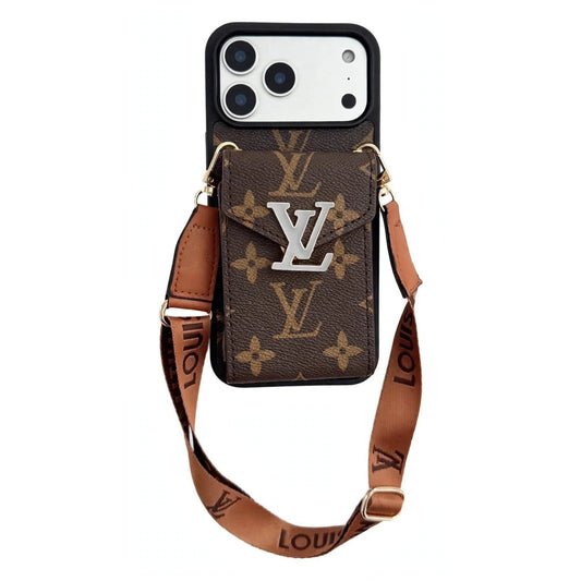 Leather Wallet Card Holder Phone Case for iPhone 12-18 Pro & Pro Max