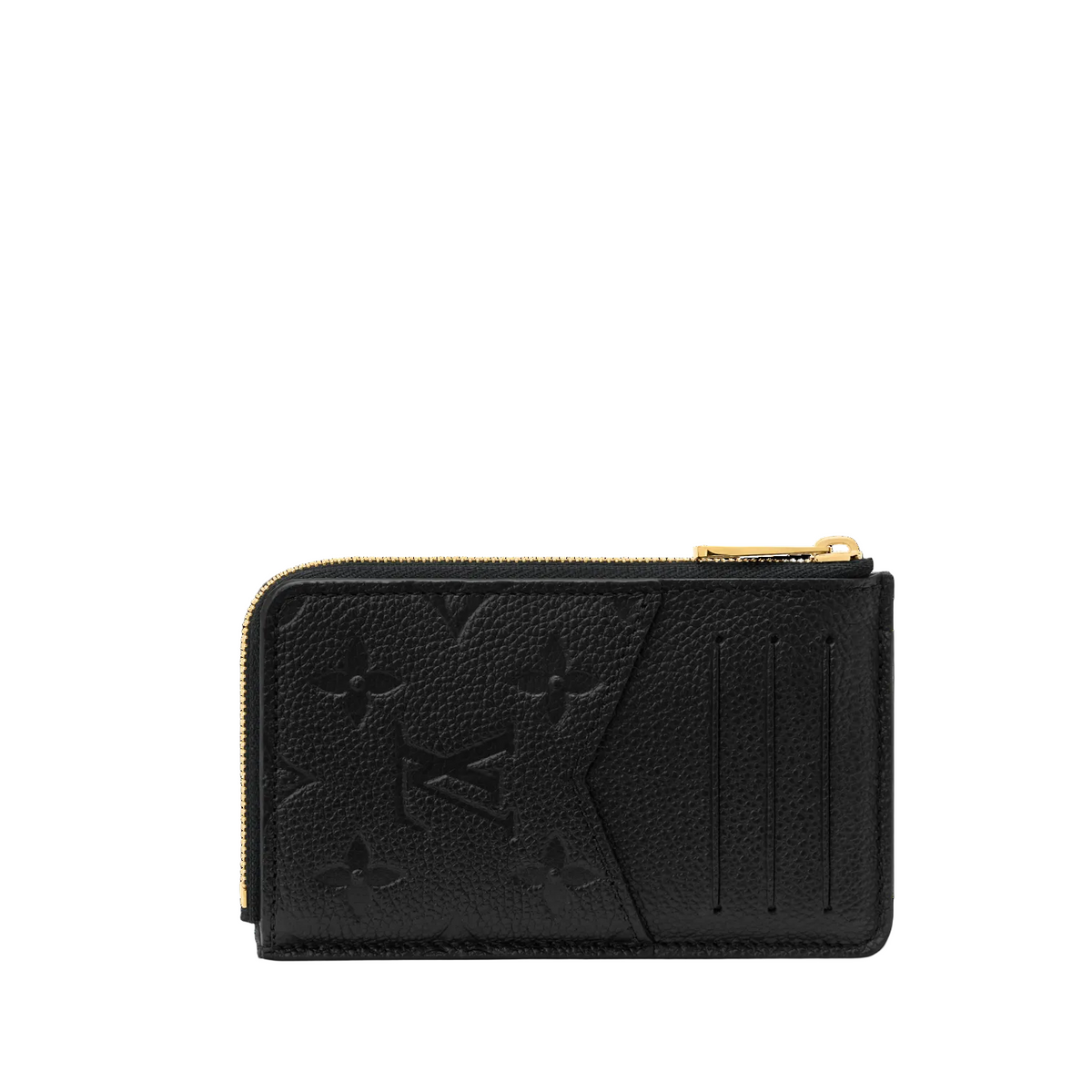 Luxury Louis Vuitton Card Holder with Key Ring – Black