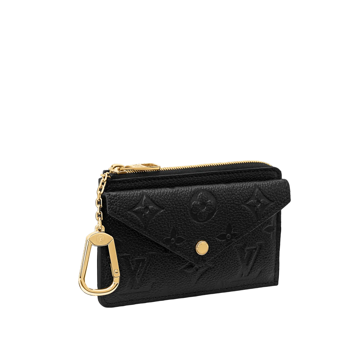 Luxury Louis Vuitton Card Holder with Key Ring – Black