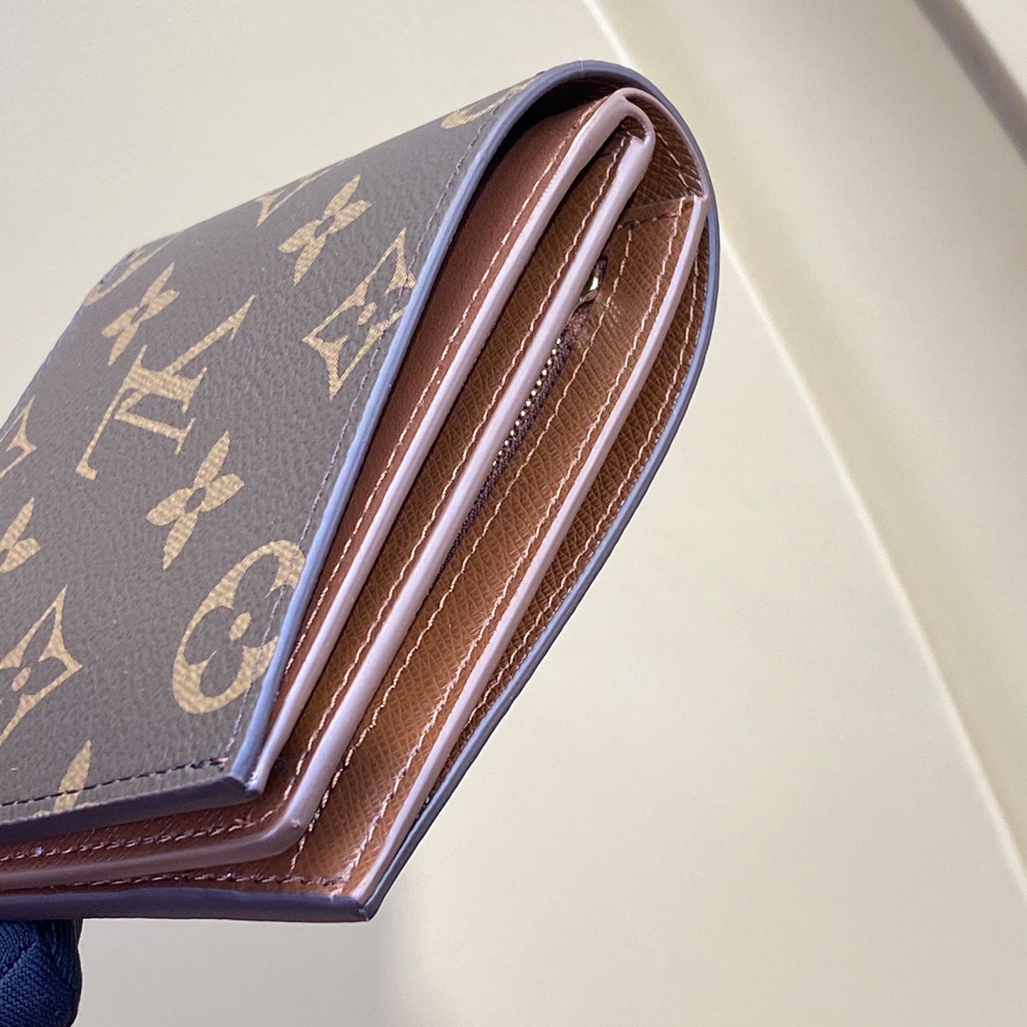 Brown Monogram Louis Vuitton Wallet Trifold Style