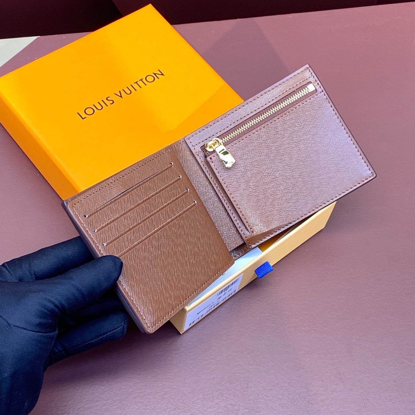 Brown Monogram Louis Vuitton Wallet Trifold Style