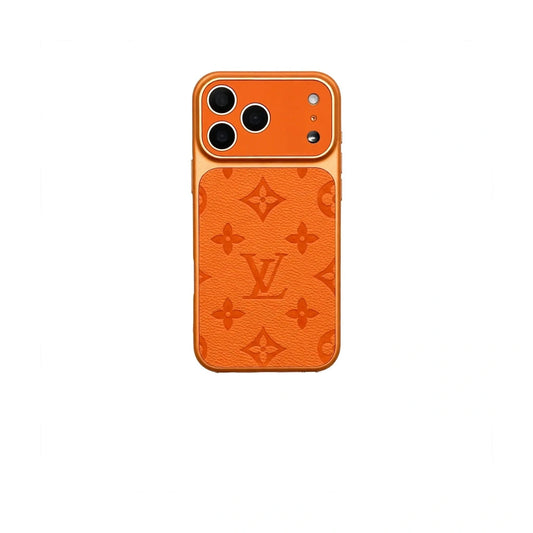 Signature Monogram Embossed Phone Case For iPhone 13-17