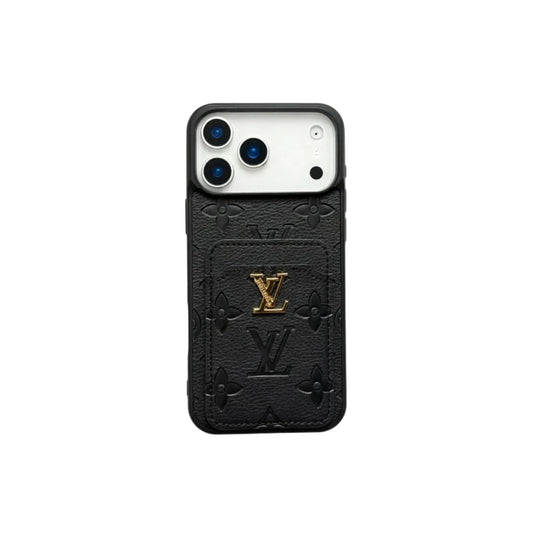 Premium Textured Case with Integrated Card Slot for iPhone 12-17 Series