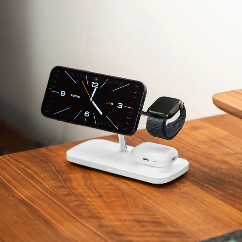 Elegant 3-in-1 Magnetic T-Bar Wireless Charging Dock For iPhone