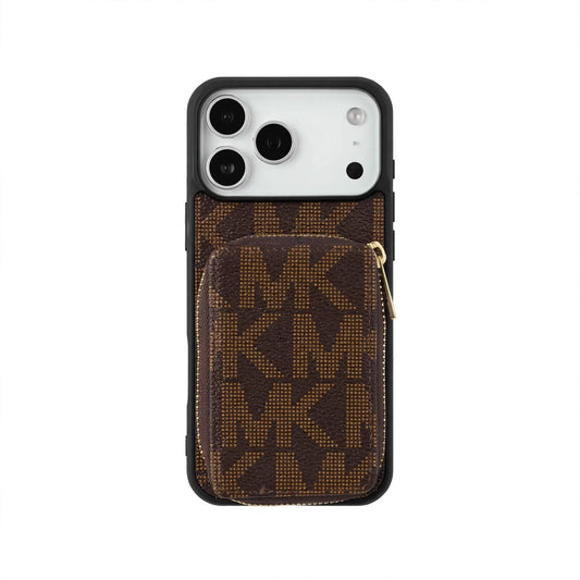 Luxury Inspired Phone Case with Card Holder For iPhone 12-17