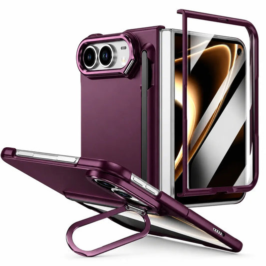 Full Protection Kickstand Case With Stylus for iPhone Duo