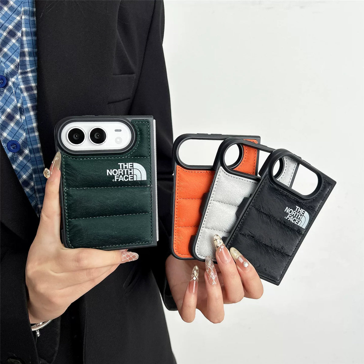 TNF Puffer Jacket Style Case for iPhone Duo