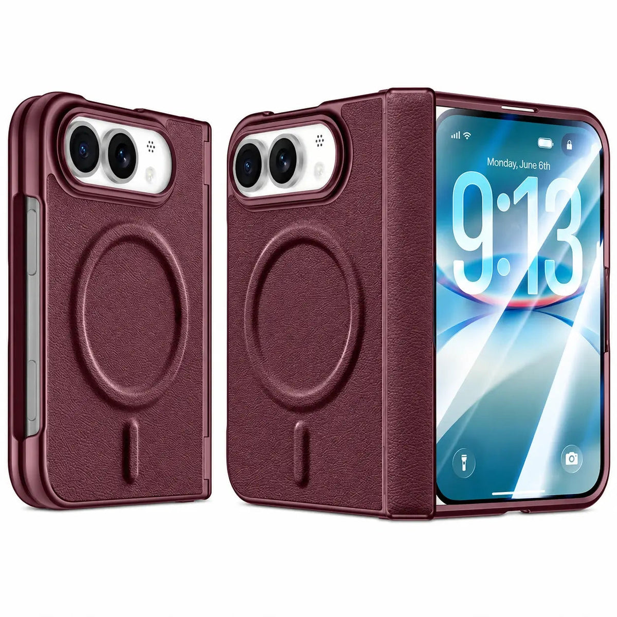 Leather Magnetic Case for iPhone Duo