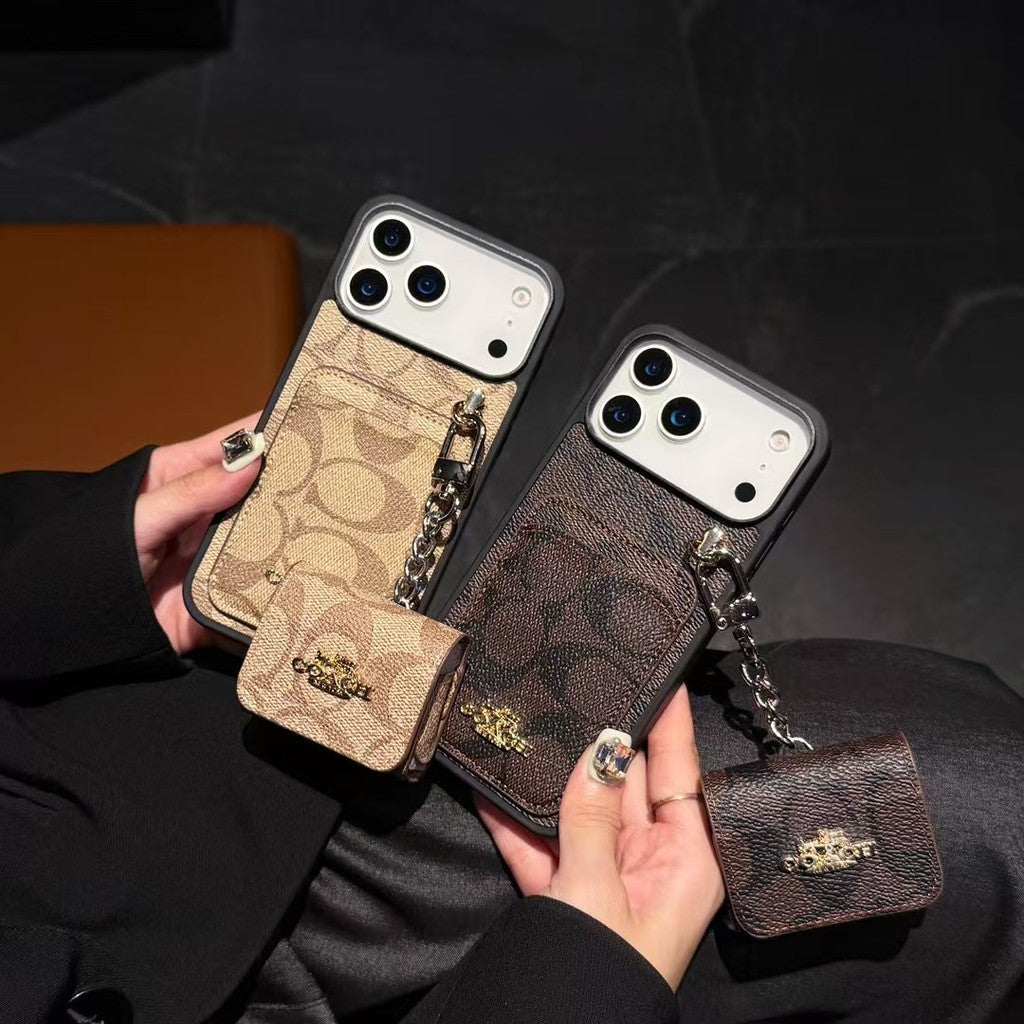 Premium Leather with Card Wallet Slot For iPhone 12-17