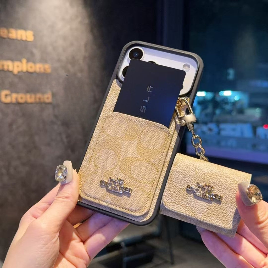 Premium Leather with Card Wallet Slot For iPhone 12-17