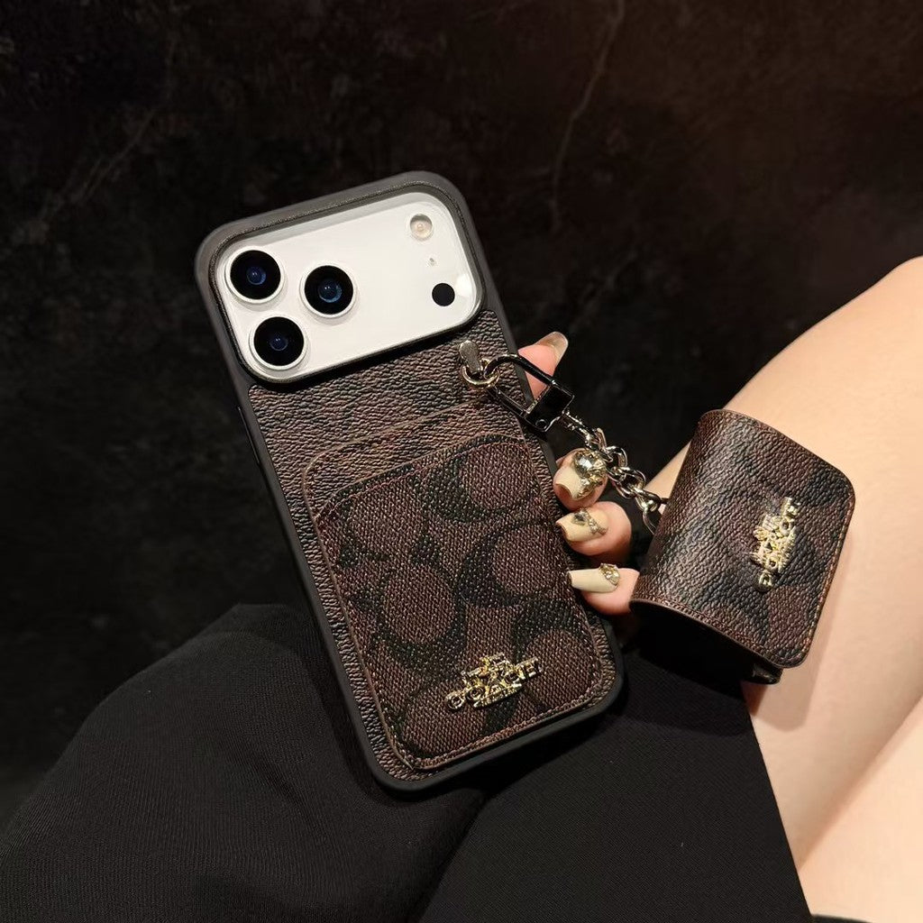 Premium Leather with Card Wallet Slot For iPhone 12-17