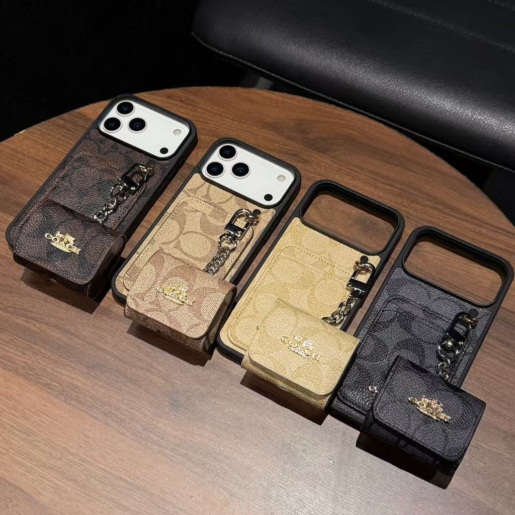 Premium Leather with Card Wallet Slot For iPhone 12-17