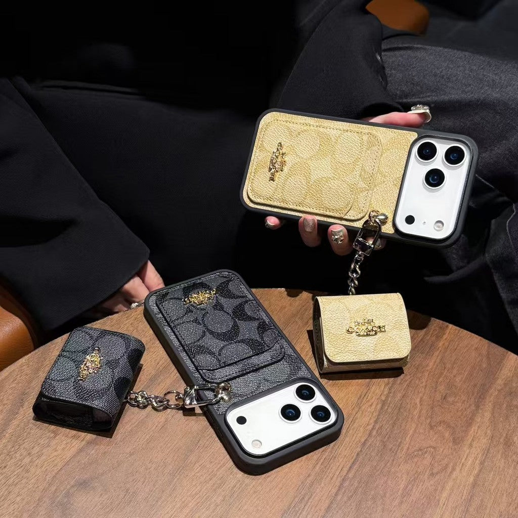 Premium Leather with Card Wallet Slot For iPhone 12-17