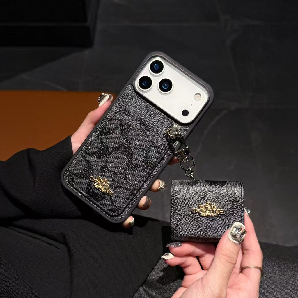 Premium Leather with Card Wallet Slot For iPhone 12-17